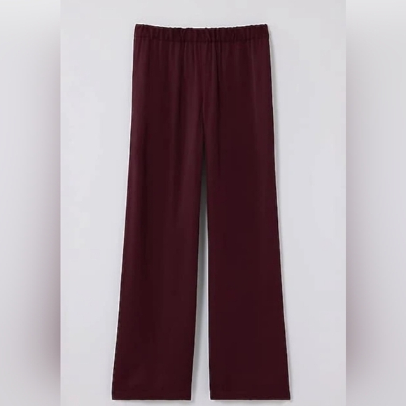J. Jill Satin Crepe Wide Leg Pants Size 2X Stretch Waist Pull-on Viscose Pockets - Picture 1 of 15